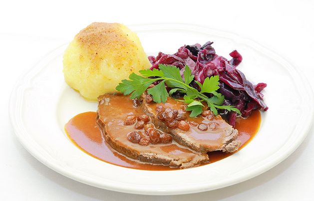 Brasato di manzo in agrodolce alla sassone