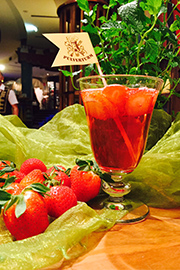Getränk mit Erdbeeren